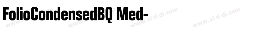FolioCondensedBQ Med字体转换